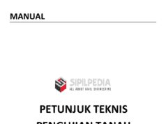 MANUAL PETUNJUK TEKNIS PENGUJIAN TANAH