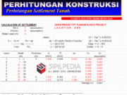 Perhitungan Settlement Tanah