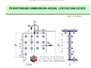 ANALISIS SAMBUNGAN BALOK KOLOM AKSIAL LENTUR DAN GESER