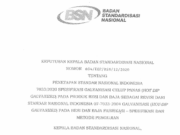 SNI 7033-2020 Galvanisasi