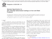 ASTM A123-A123M 24 Standard Specification for Zinc (Hot-Dip Galvanized) Coatings on Iron and Steel Products