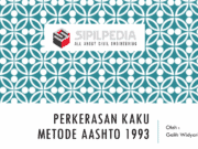 PERKERASAN KAKU METODE AASHTO 1993