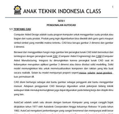 Modul Training AutoCAD-2020