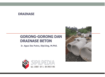 GORONG-GORONG DAN DRAINASE BETON