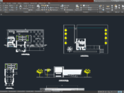 Denah dan Gambar CAD Kantin Kampus