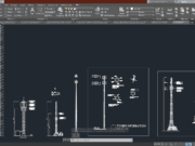 Denah dan Gambar CAD Tower BTS_X TEMPLATE