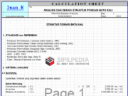 Perhitungan Pondasi Batu Kali