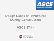 Design Loads on Structures During Construction – ASCE 37-14