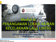 Modul – Penanganan Lokasi Rawan Kecelakaan Lalu Lintas