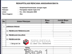 RAB JARINGAN IRIGASI