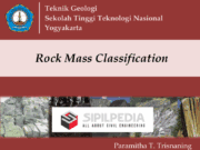 Rock Mass Classification