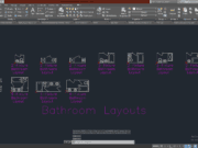 Denah dan Gambar CAD_Simbol, Notasi Arsitektur dan Block Lib-Furnitur_Bathroom 1