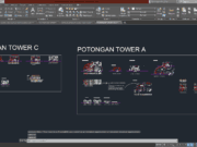 Denah dan Gambar CAD Tower_POTONGAN TOWER A & C