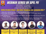WEBINAR Ketika Struktur Bicara: Apa Kabar Bangunan dan Jembatan Kita?