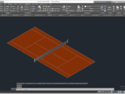 GAMBAR AUTOCAD_Detailing CAD_Detail Lapangan tenis