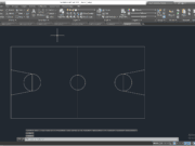 GAMBAR AUTOCAD_Detailing CAD_Detail Lapangan Basket 2,3D