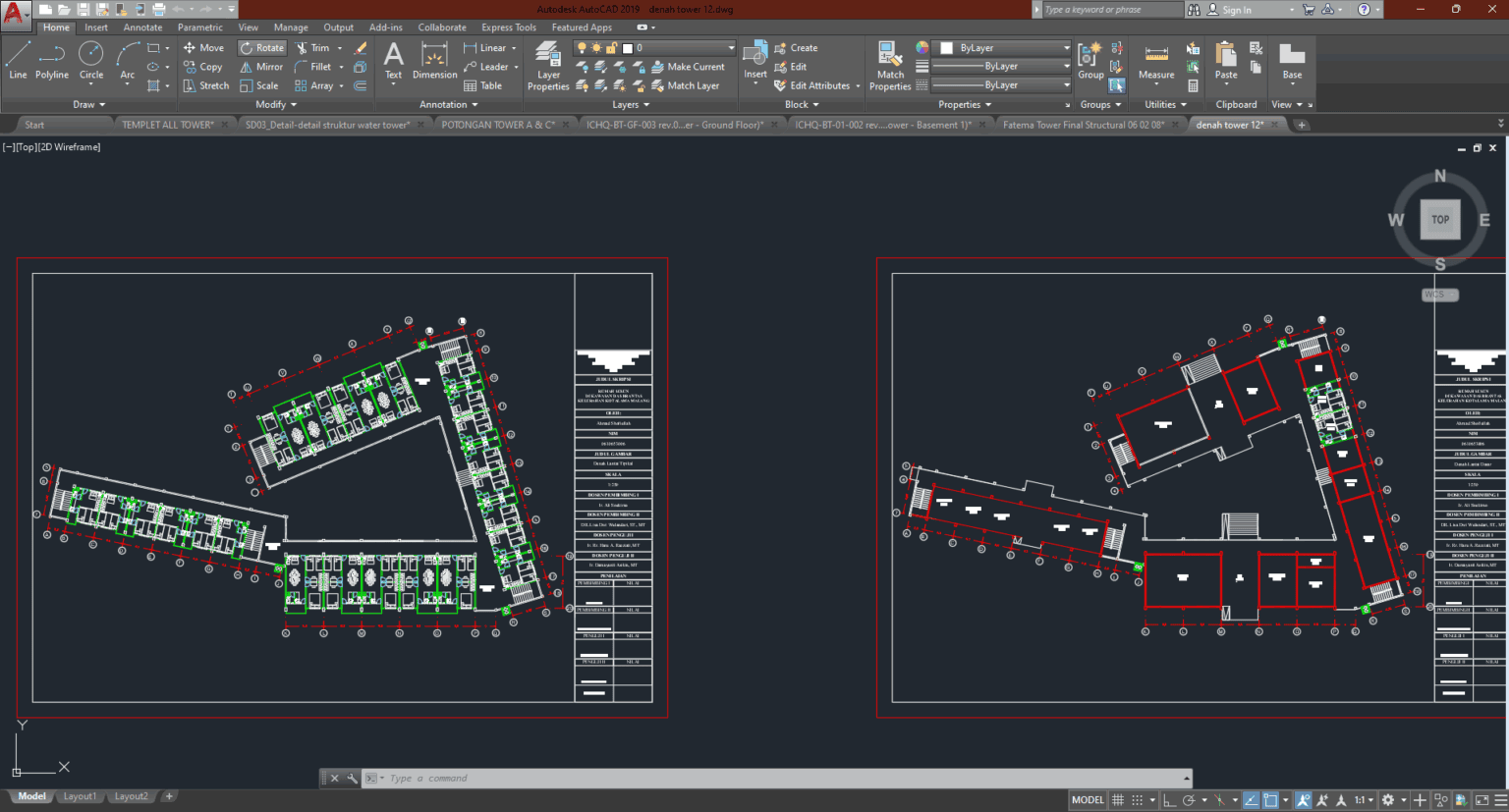 Denah dan Gambar CAD Tower_RESIDENTIAL TOWER – LIGHTNING & EARTHING ...