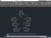 GAMBAR AUTOCAD_Detailing CAD_Detail Meja kantor 2D