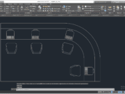 GAMBAR AUTOCAD_Detailing CAD_Detail Meja recepcionis 2D