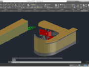 GAMBAR AUTOCAD_Detailing CAD_Detail Meja recepcionis 3D