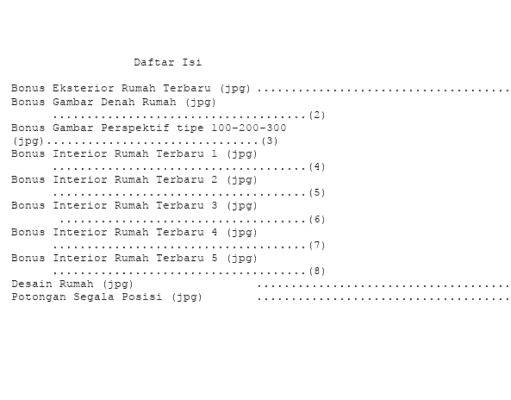 Denah dan Gambar JPG_Daftar Isi Denah dan Gambar JPG