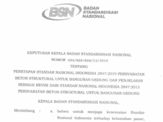 SNI 2847-2019 Persyaratan Beton Struktural untuk Bangunan Gedung