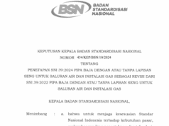 SNI 39-2024 Pipa Saluran Air dan Instalasi Gas
