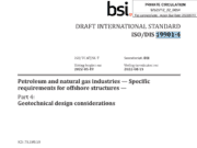 ISO/DIS 19901-4 Geotechnical Design Considerations