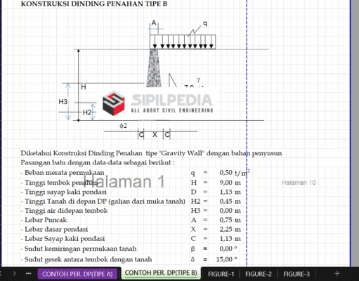 PERHITUNGAN DINDING PENAHAN