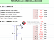 Perhitungan Gording dan Sagrod