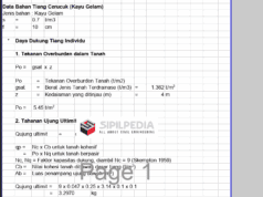 Perhitungan Daya Dukung Tiang