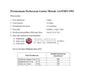 Perencanaan Perkerasan Lentur Metode AASTHO 1993