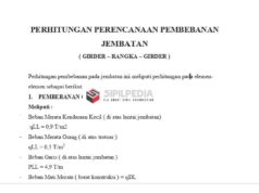 PERHITUNGAN PERENCANAAN PEMBEBANAN JEMBATAN