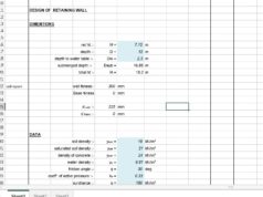 Perhitungan Retaining Wall