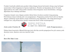 Jenis Pondasi Bore Pile