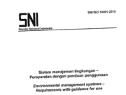 SNI ISO 14001-2015 SISTEM MANAJEMEN LINGKUNGAN – PERSYARATAN DENGAN PANDUAN PENGGUNAAN