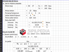 Perhitungan dan Desain Balok Baja