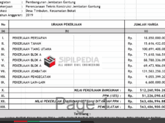 RAB Jembatan Gantung