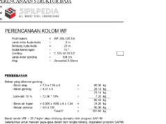 Perhitungan Struktur Gudang