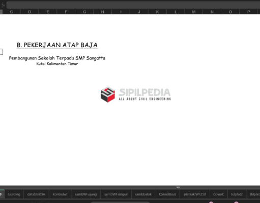 Perhitungan Gedung Baja