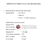 PERHITUNGAN PERENCANAAN IPAL RUMAH SAKIT