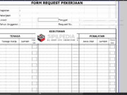 Form Request Pekerjaan Proyek