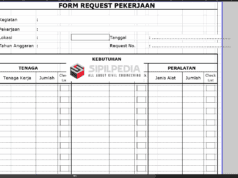 Form Request Pekerjaan Proyek