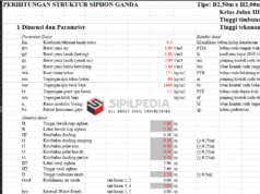 Perhitungan Struktur Siphon Ganda