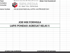 JOB MIX FORMULA LAPIS PONDASI AGREGAT KELAS S