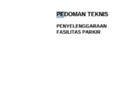 Pedoman Teknis Penyelenggaraan Fasilitas Parkir