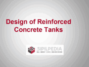 Design of Reinforced Concrete Water Tanks