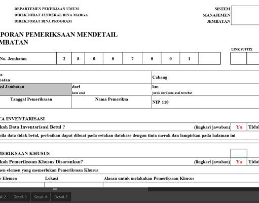 Form Pemeriksaan Detail Jembatan