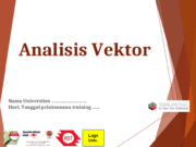 Analisis Vektor