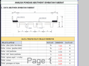 ANALISA PONDASI ABUTMENT JEMBATAN FABERAT